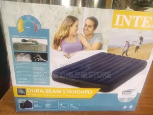 Intex Inflatable Mattress With 2 Pillows and Free Pump