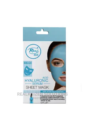 RIVAJ UK Hyaluronic Acid Serum Sheet Mask Whitening 3x25ml