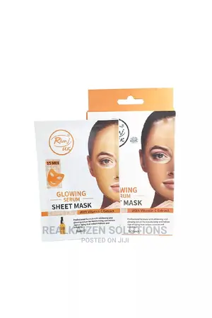 RIVAJ UK Glowing Serum Sheet Mask With Vitamin C Extract 3pc