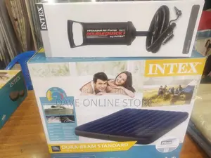 6*6 Intex Inflatable Mattress With a Free Pump