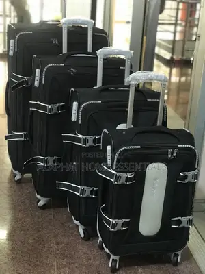 4 Pc Cloth Suitcases