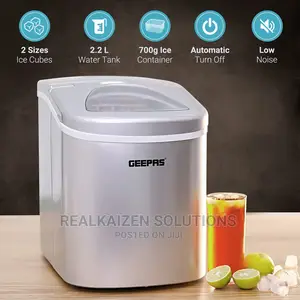 GEEPAS 12kg 2 Size Portable Automatic Silent Ice Cube Maker