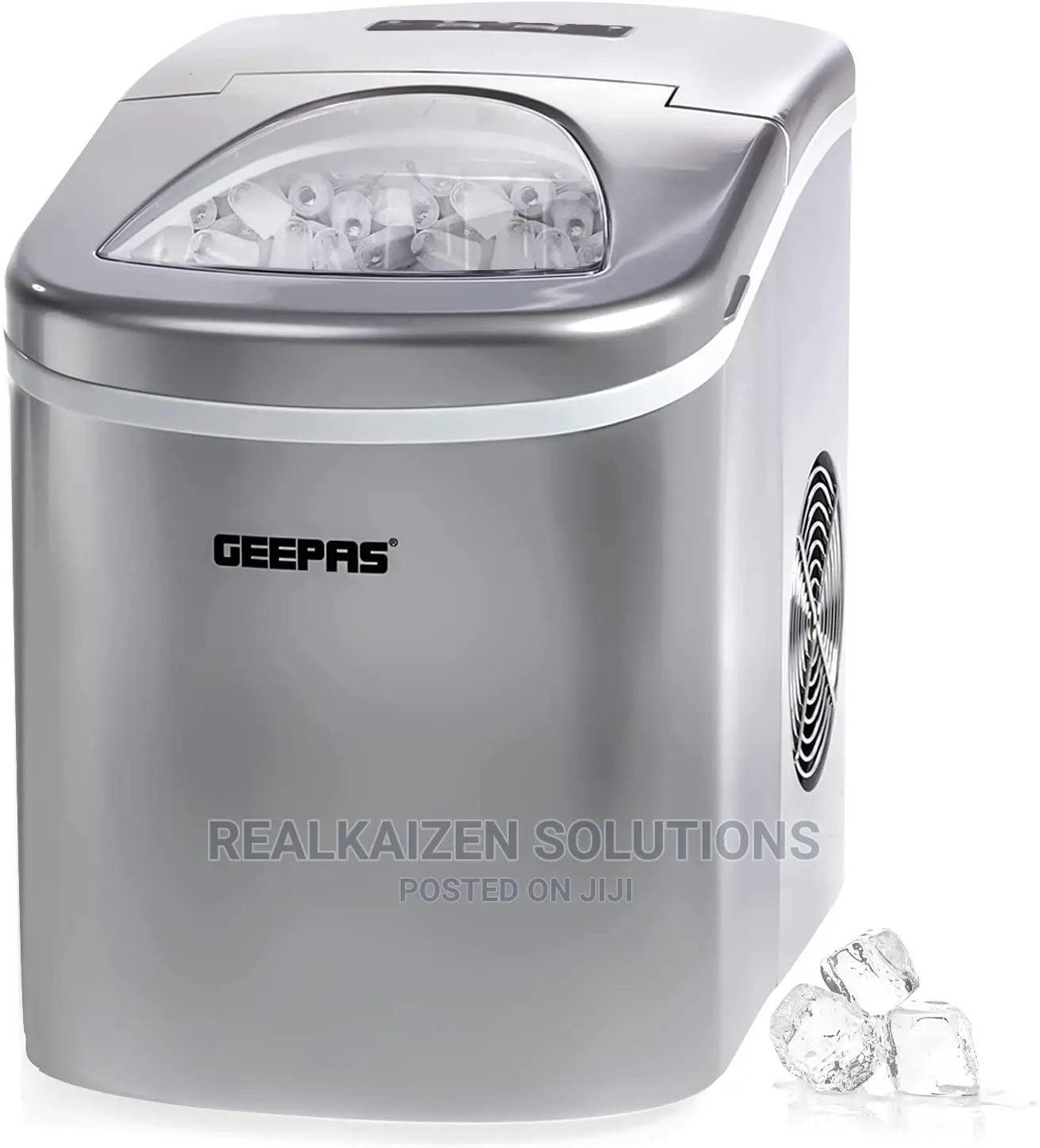GEEPAS 12kg 2 Size Portable Automatic Silent Ice Cube Maker
