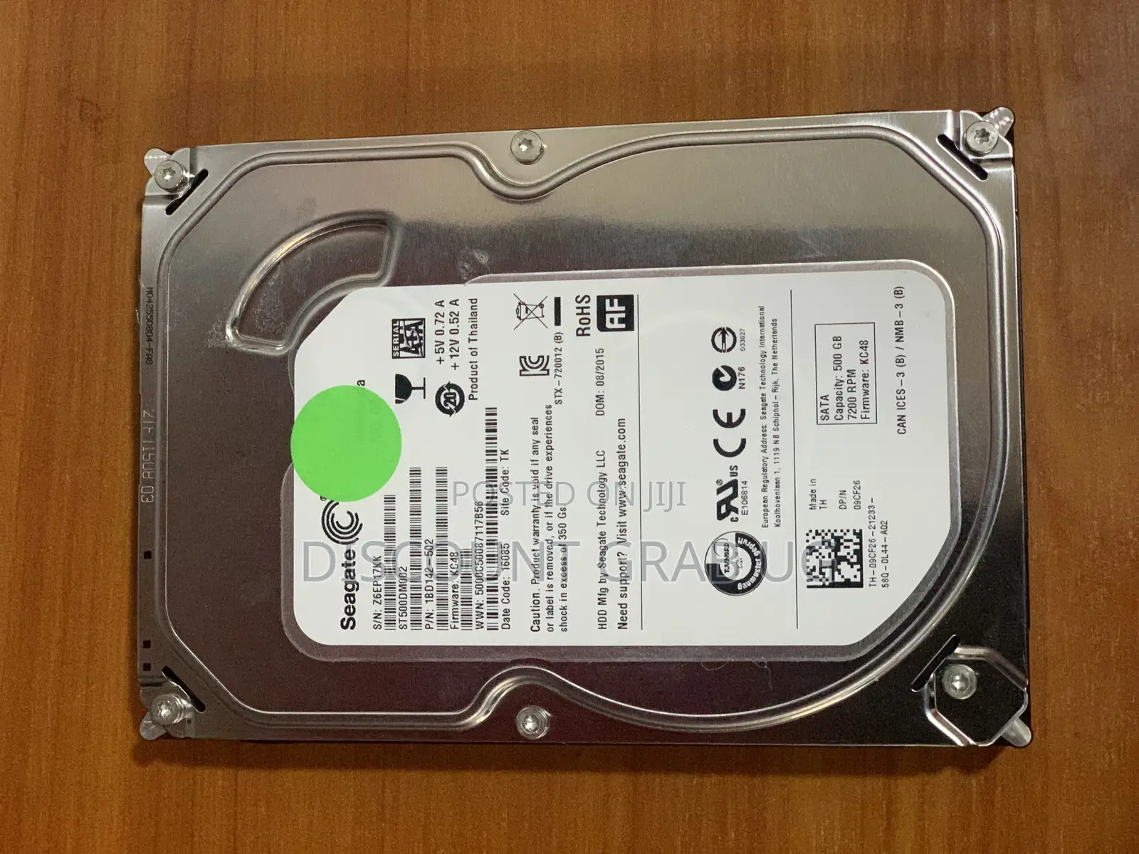 Seagate Barracuda 500gb 3.5” Desktop Harddrive