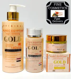 Pure Egyptian Magic Whitening Set of Lotion, Serum + Cream