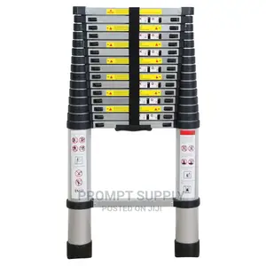 Aluminum Telescopic Extension Ladder 11 Steps -Silver.