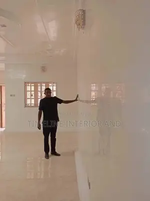 Shiny Stucco Wall Installation.