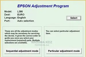 Epson Reseter Key of Red Blinking Lights