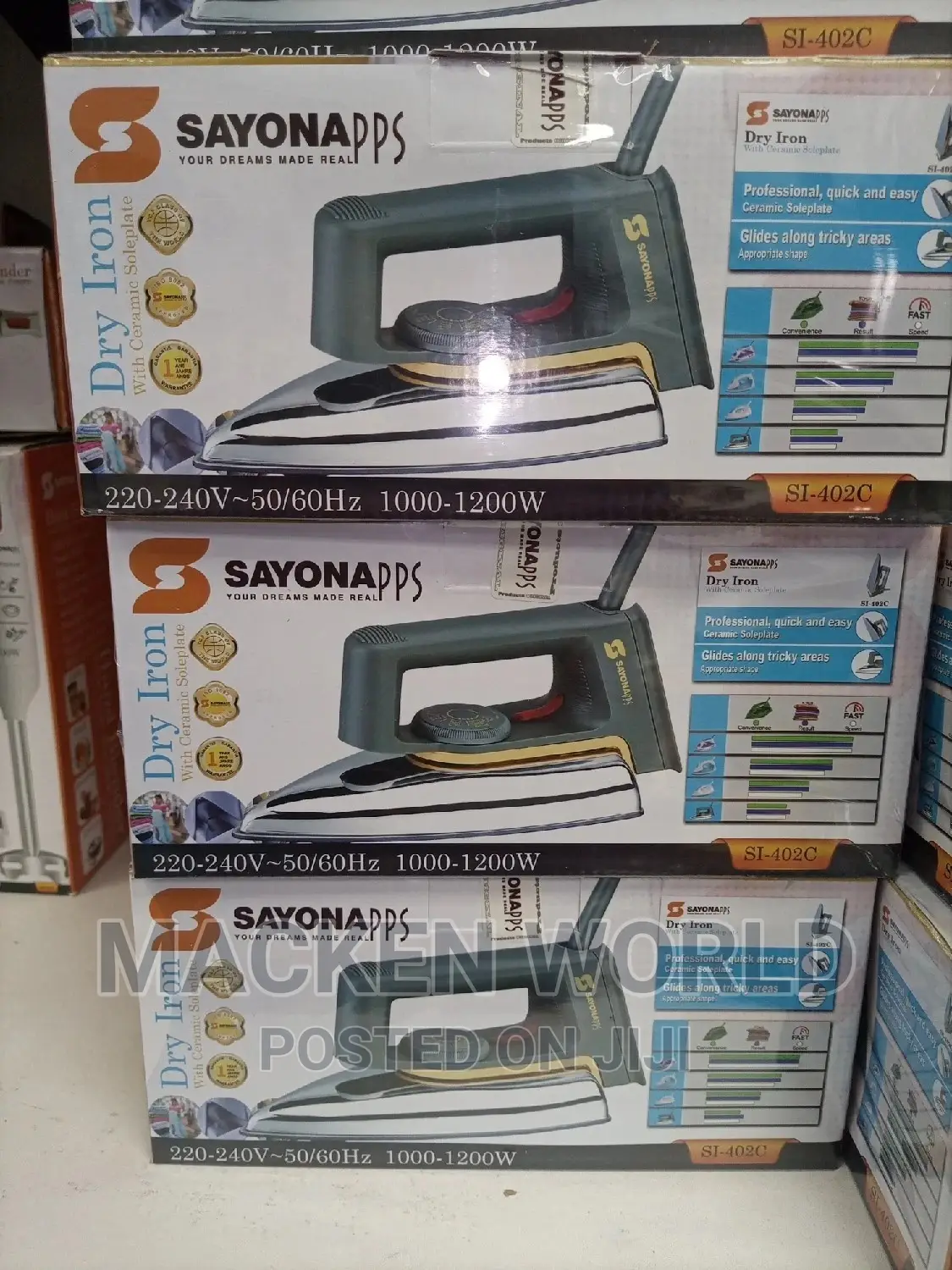 Sayona Flat Iron Box