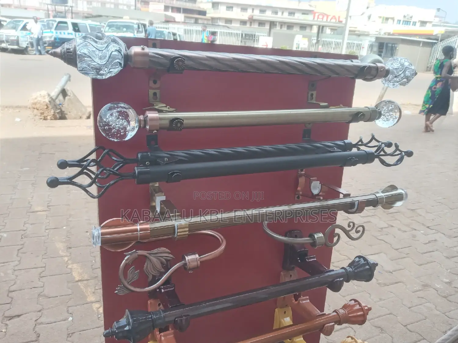 Curtain Rods/Poles(Metallic)(Twisted and Smooth)