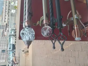 Curtain Rods/Poles(Metallic)(Twisted and Smooth)