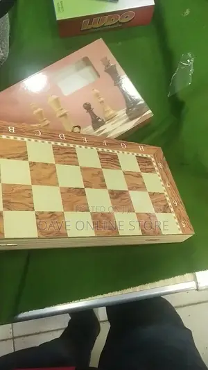 3 in 1 Wooden Chess , Checkers,Backgamon.Board