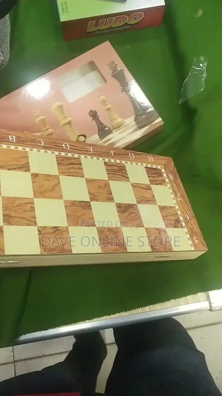 3 in 1 Wooden Chess , Checkers,Backgamon.Board