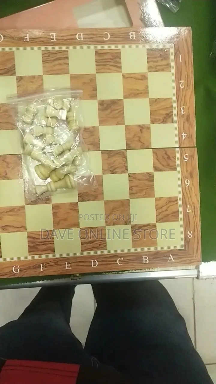 3 in 1 Wooden Chess , Checkers,Backgamon.Board
