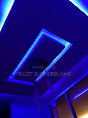 Gypsum Ceiling Warn and Blue