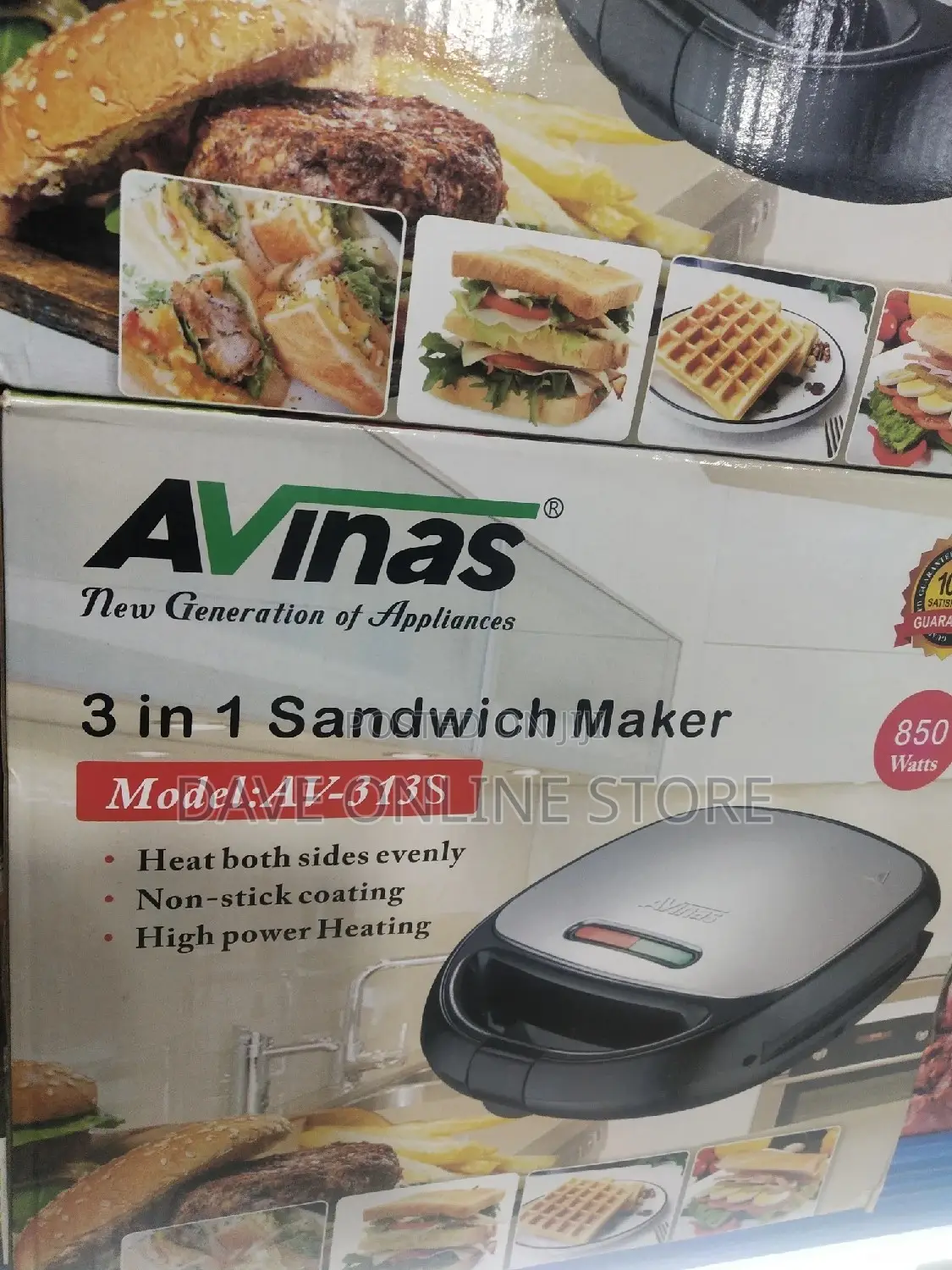Avinas 3 In1 Sandwich Maker