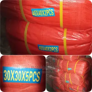 Orange Plain Tarpaulins (30ft X 30ft X5pcs)