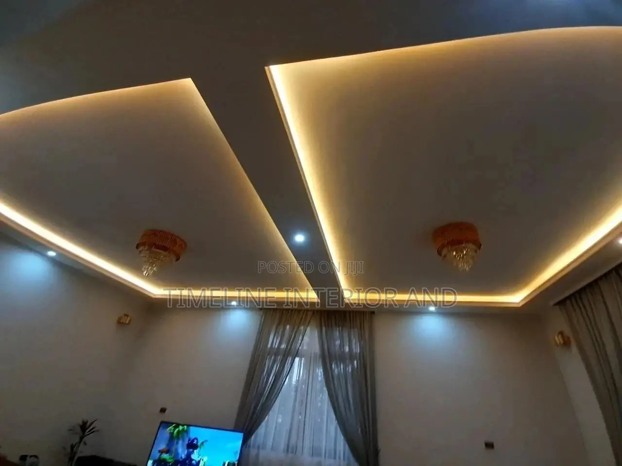 Gypsum Ceilings for Living and Dinning.