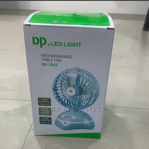 DP LED Light Rechargeable Table Fan, DP7623