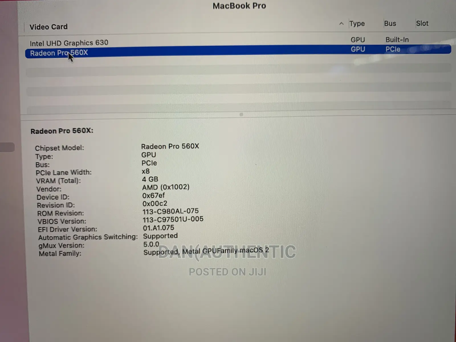 Laptop Apple MacBook Pro 2019 16GB Intel Core I9 SSD 512GB