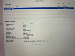Laptop Apple MacBook Pro 2019 16GB Intel Core I9 SSD 512GB
