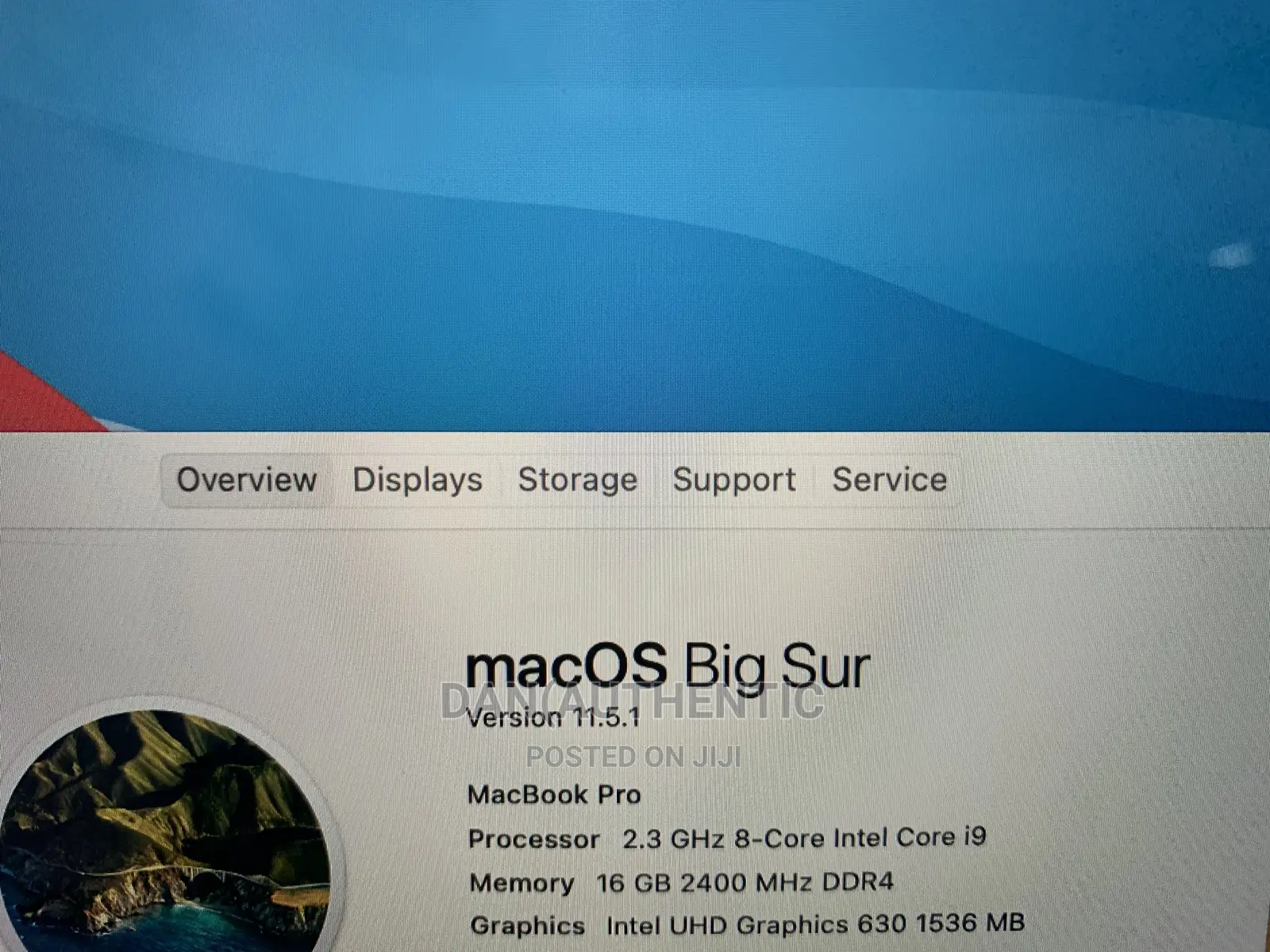 Laptop Apple MacBook Pro 2019 16GB Intel Core I9 SSD 512GB