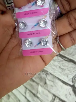 Mens Iced Magnetic Earpins