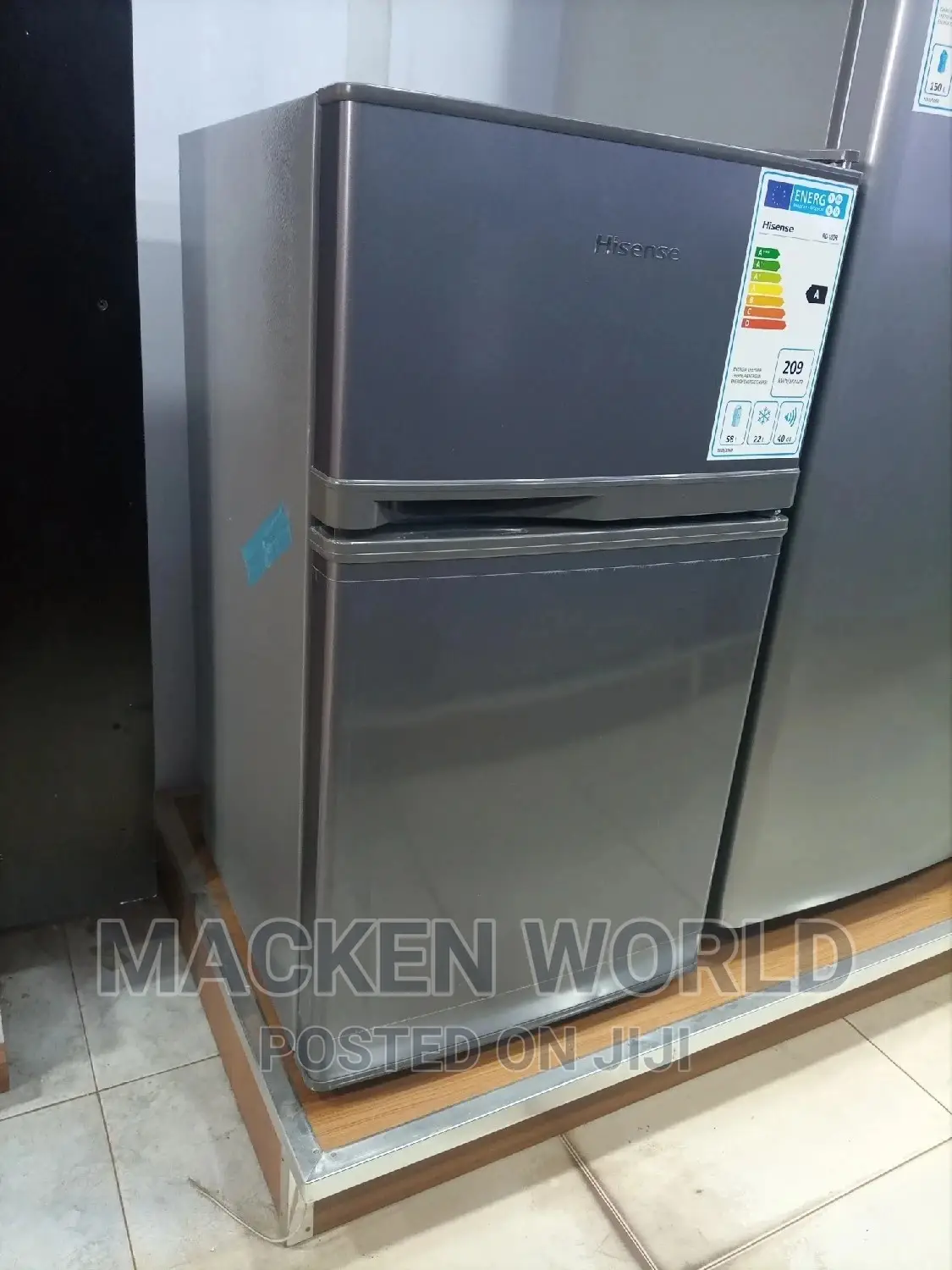 100L Hisense Double Door Fridge