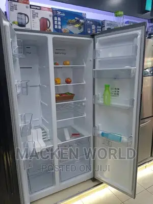670L Hisense Side by Side Refrigerator Black