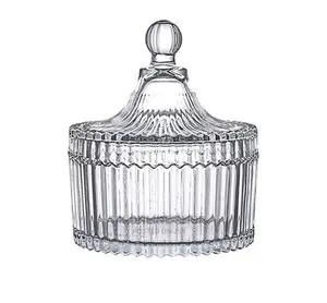Glass Sugar Spices Cookies Bowl for Storage-Transparent