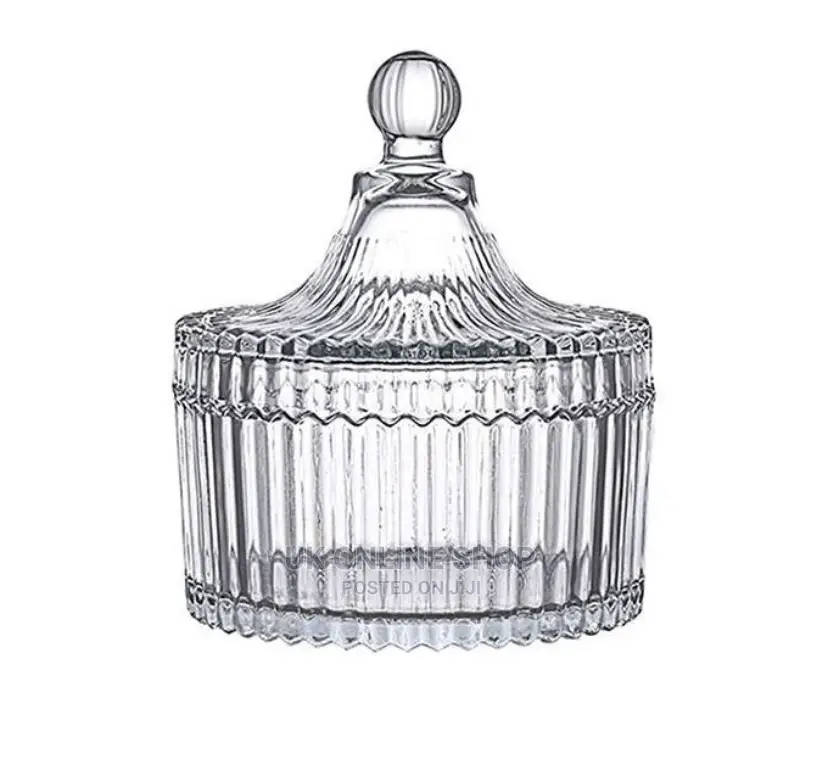 Glass Sugar Spices Cookies Bowl for Storage-Transparent
