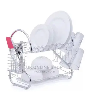 Popular 2 Tier Dish Drainer Rack for Dripping Utensils