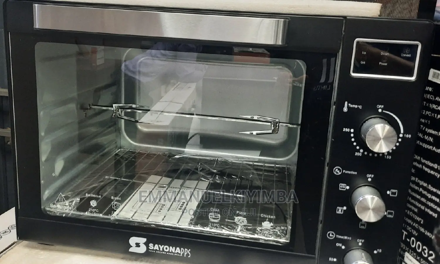 Electric Oven 60litres Sayona