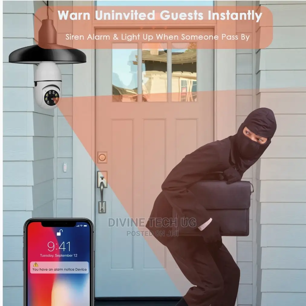 360 PTZ Bulb Smart Wireless Camera