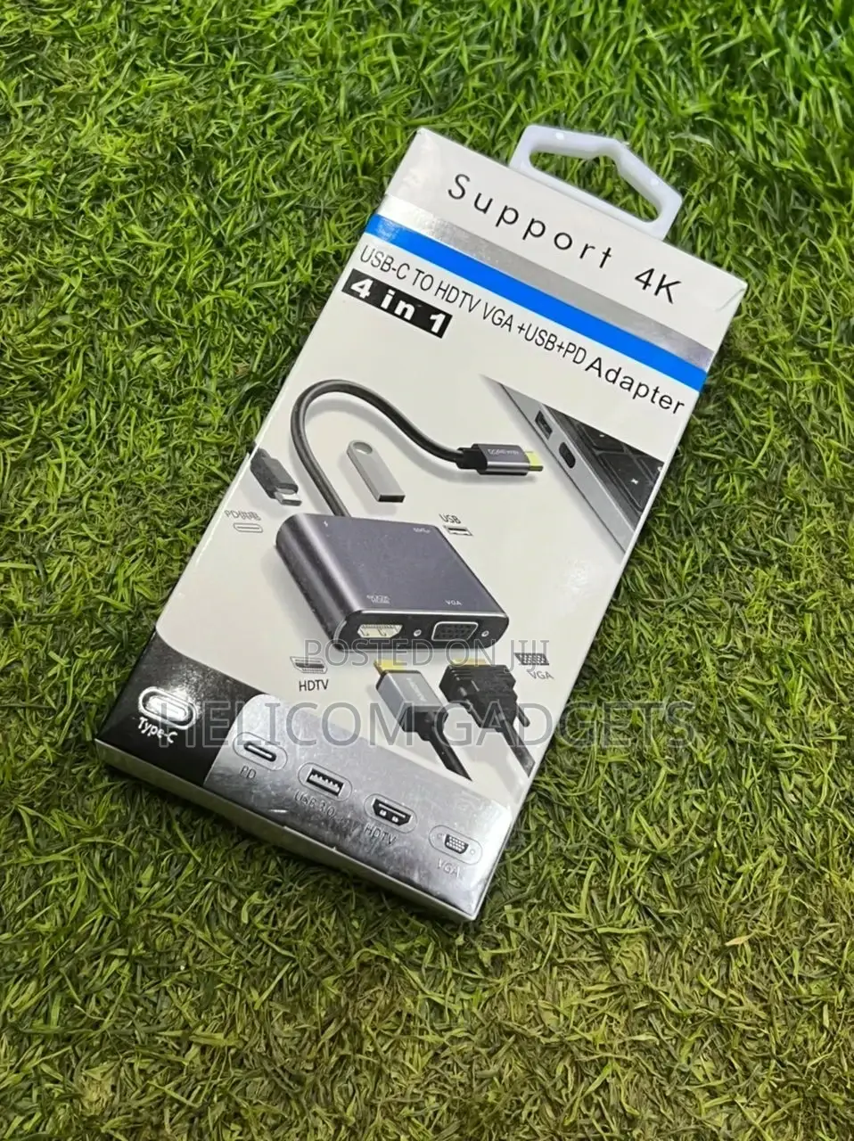 Usb-C to Hdtv Vga+Usb+Pd Adapter