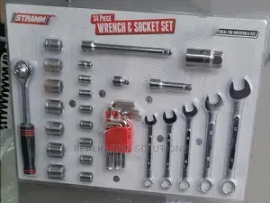 STRAMM 34pc Wrench and Socket Tool Set