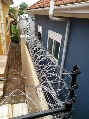 Electric Fence With Razor Wire, Two in One