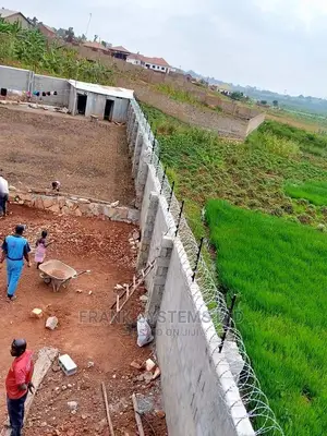 Electric Fence System With Razor Wire. Two In One