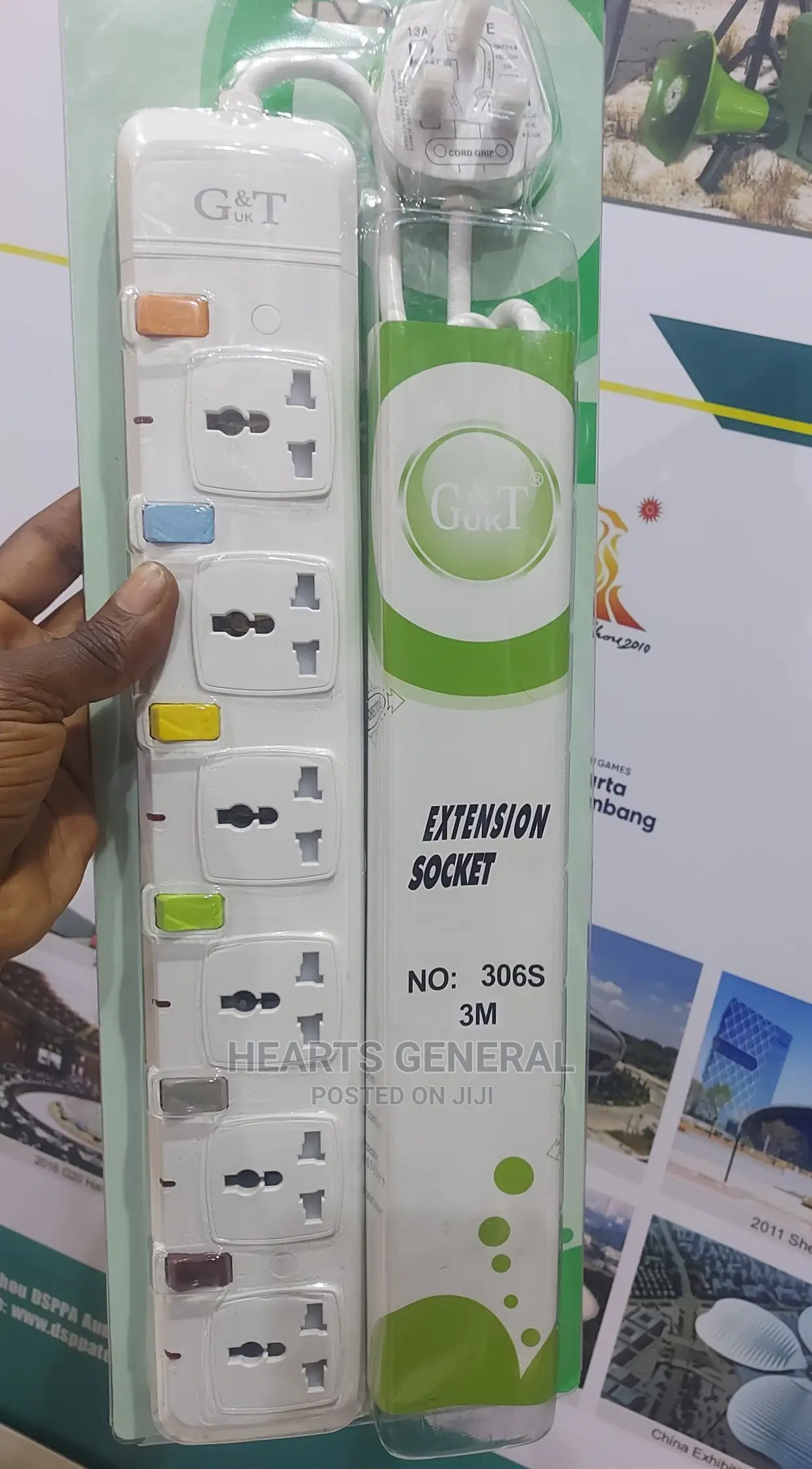 G & T UK 6 Ways Extension Cable