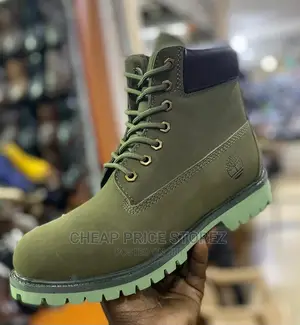 Green Timberland Boots Shoes Green Color