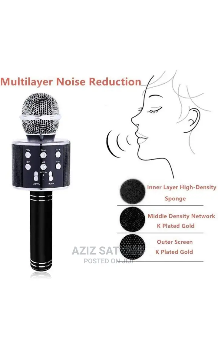 Wireless Bluetooth Karaoke Microphone,Rechargeable Kids Micr