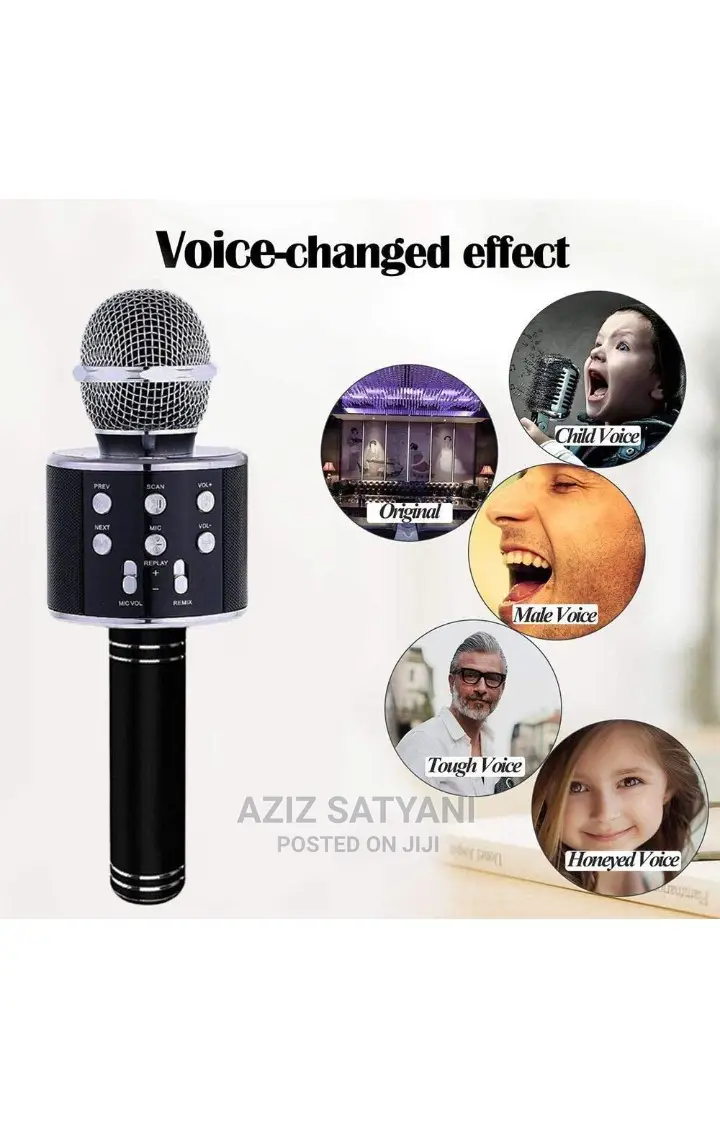 Wireless Bluetooth Karaoke Microphone,Rechargeable Kids Micr