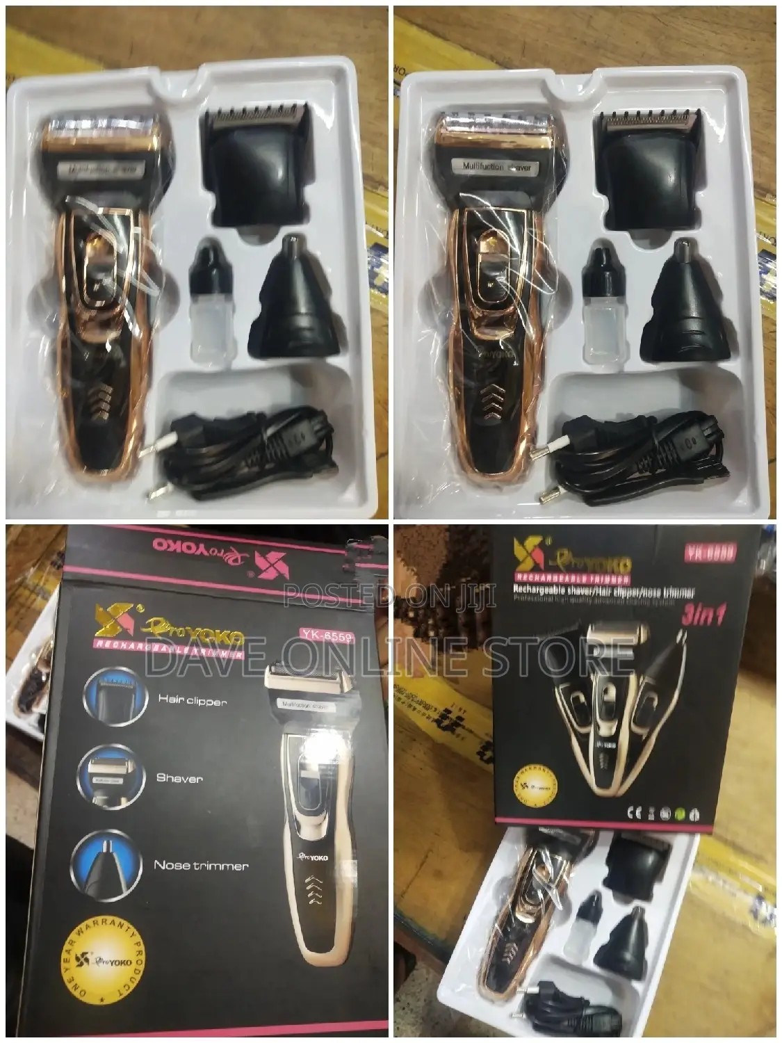 3 in 1 Pro Yoko Rechargeable Trimmer.