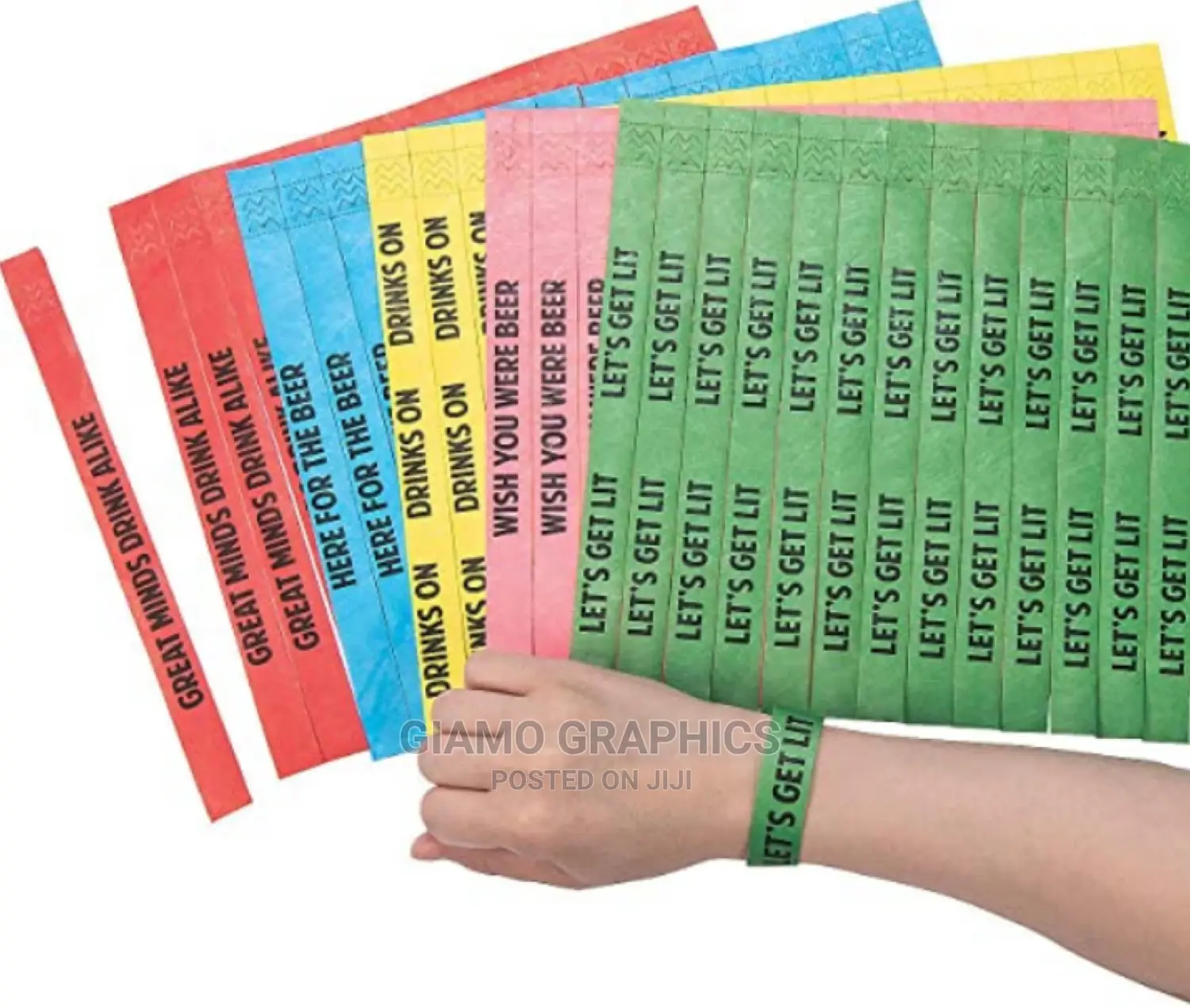 Events Wrist Band Tickets (Customized)