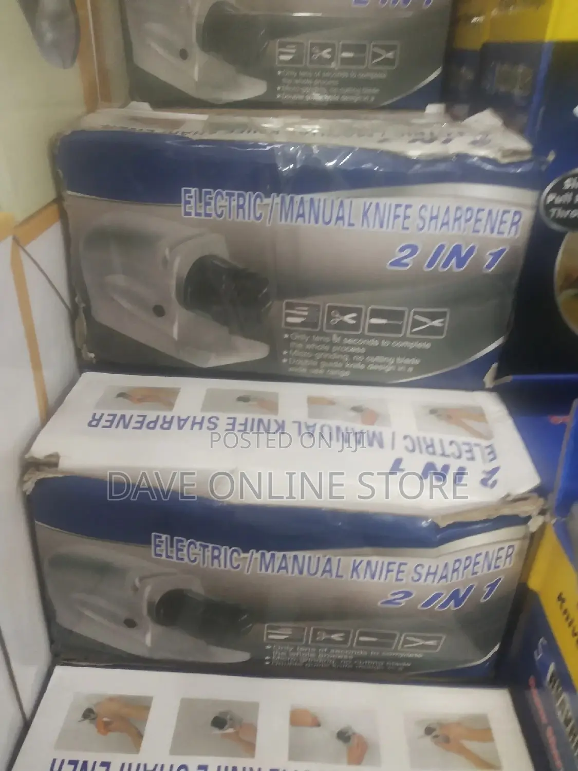 2 in 1 Manual / Electric Knife Sharpener
