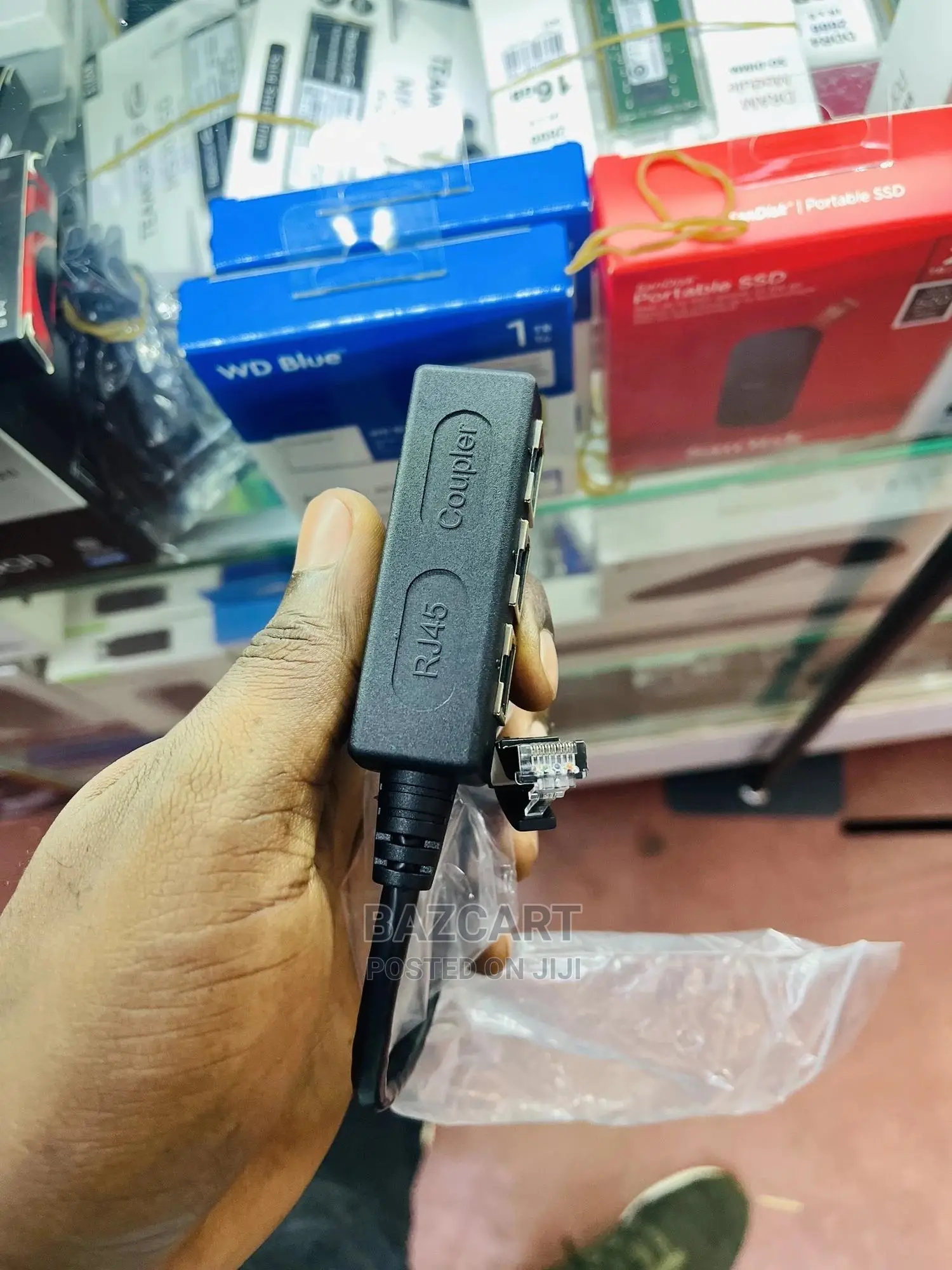 RJ45 Coupler 1 Into 3
