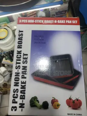 3 Pcs Non Stick Roast and Bake Pan Set