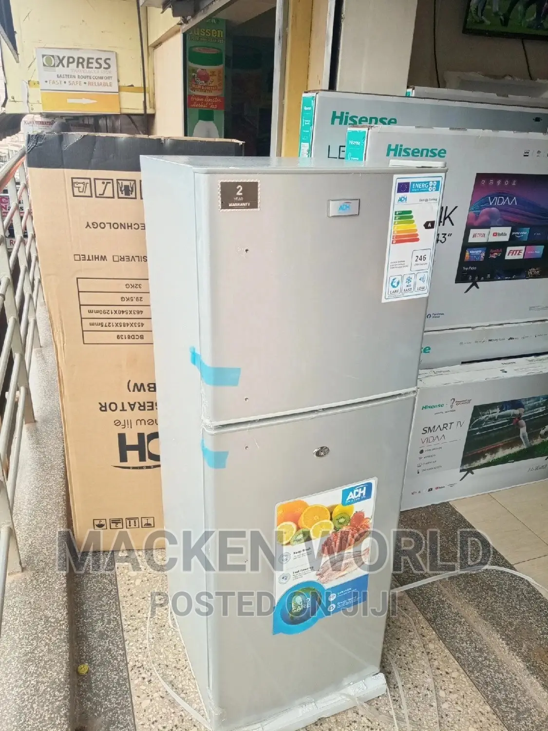 158L Adh Double Door Fridge