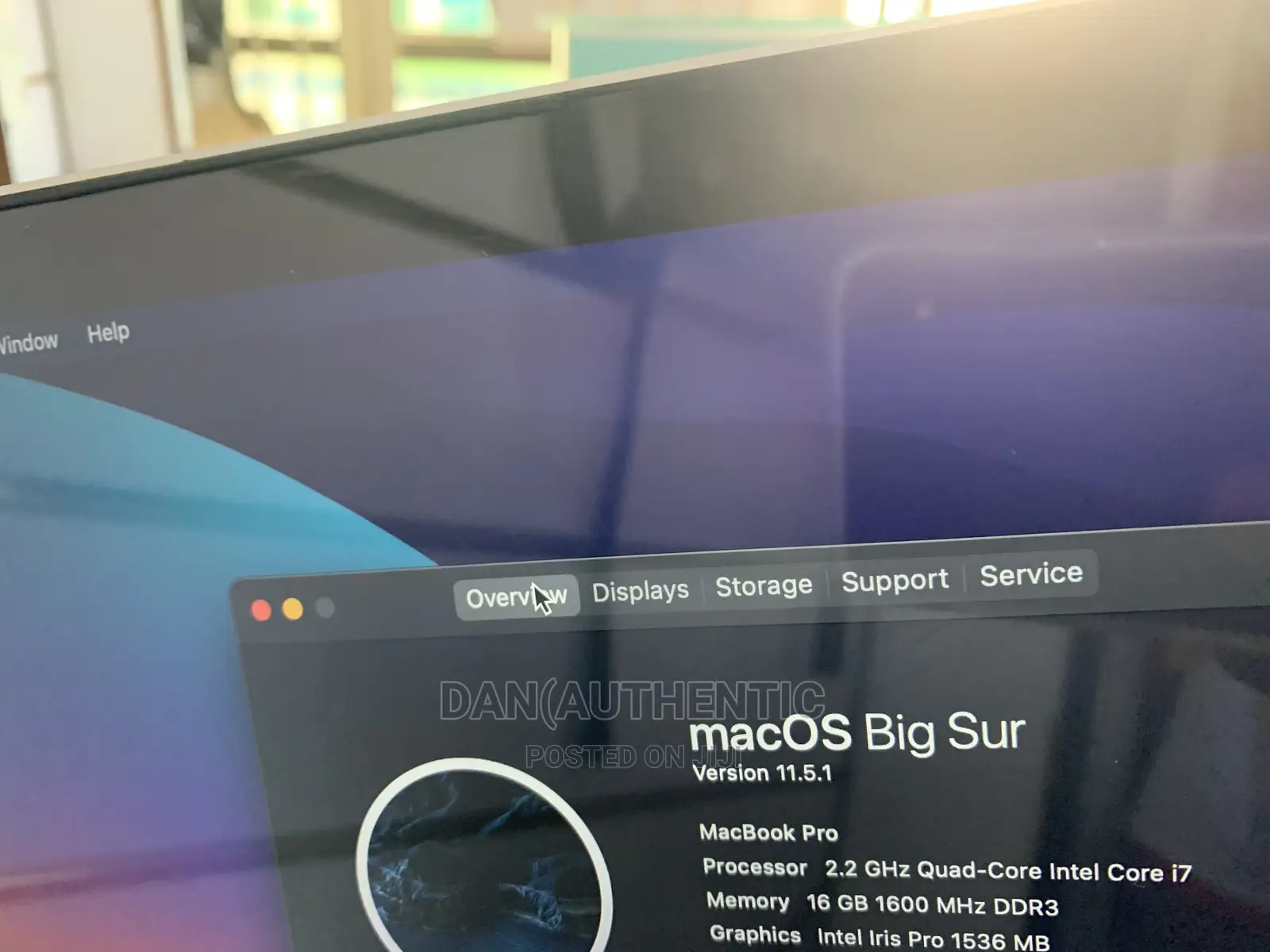 Laptop Apple MacBook Pro 2015 16GB Intel Core I7 SSD 512GB