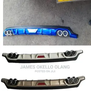 Rear Universal Car Diffusers Available in Blue Apparently.